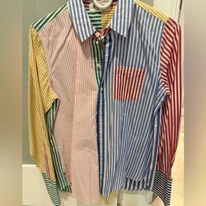 Alex Mill Colorful Striped Button Down Shirt